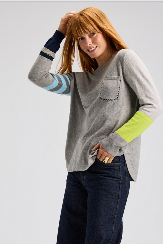 Zaket & Plover Spliced Sweater-NEW