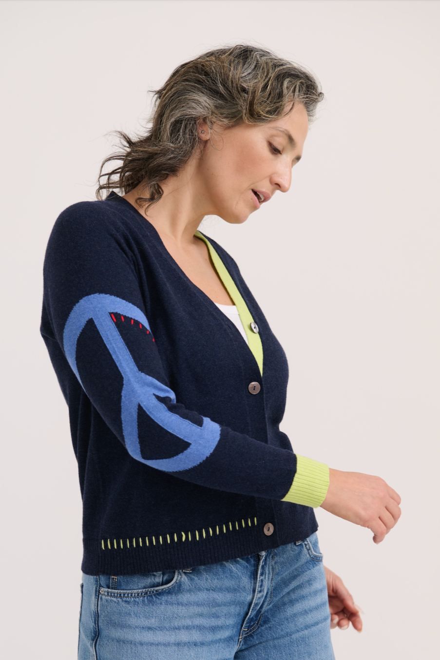 Zaket & Plover Peace Please Cardigan-NEW