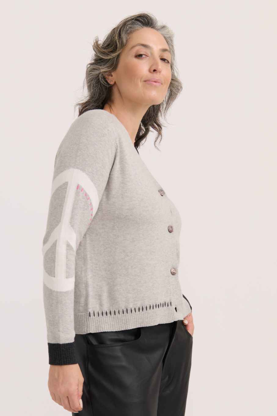 Zaket & Plover Peace Please Cardigan-NEW