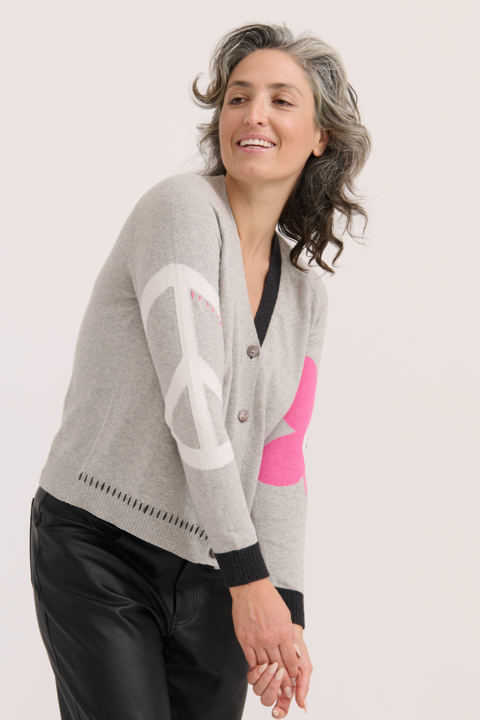 Zaket & Plover Peace Please Cardigan-NEW
