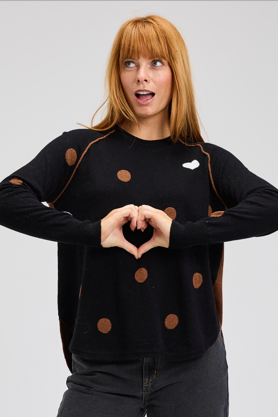 Zaket & Plover Spot The Love Sweater-NEW