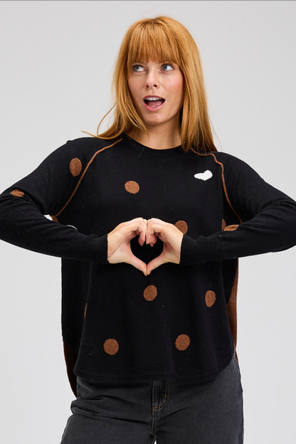 Zaket & Plover Spot The Love Sweater-NEW