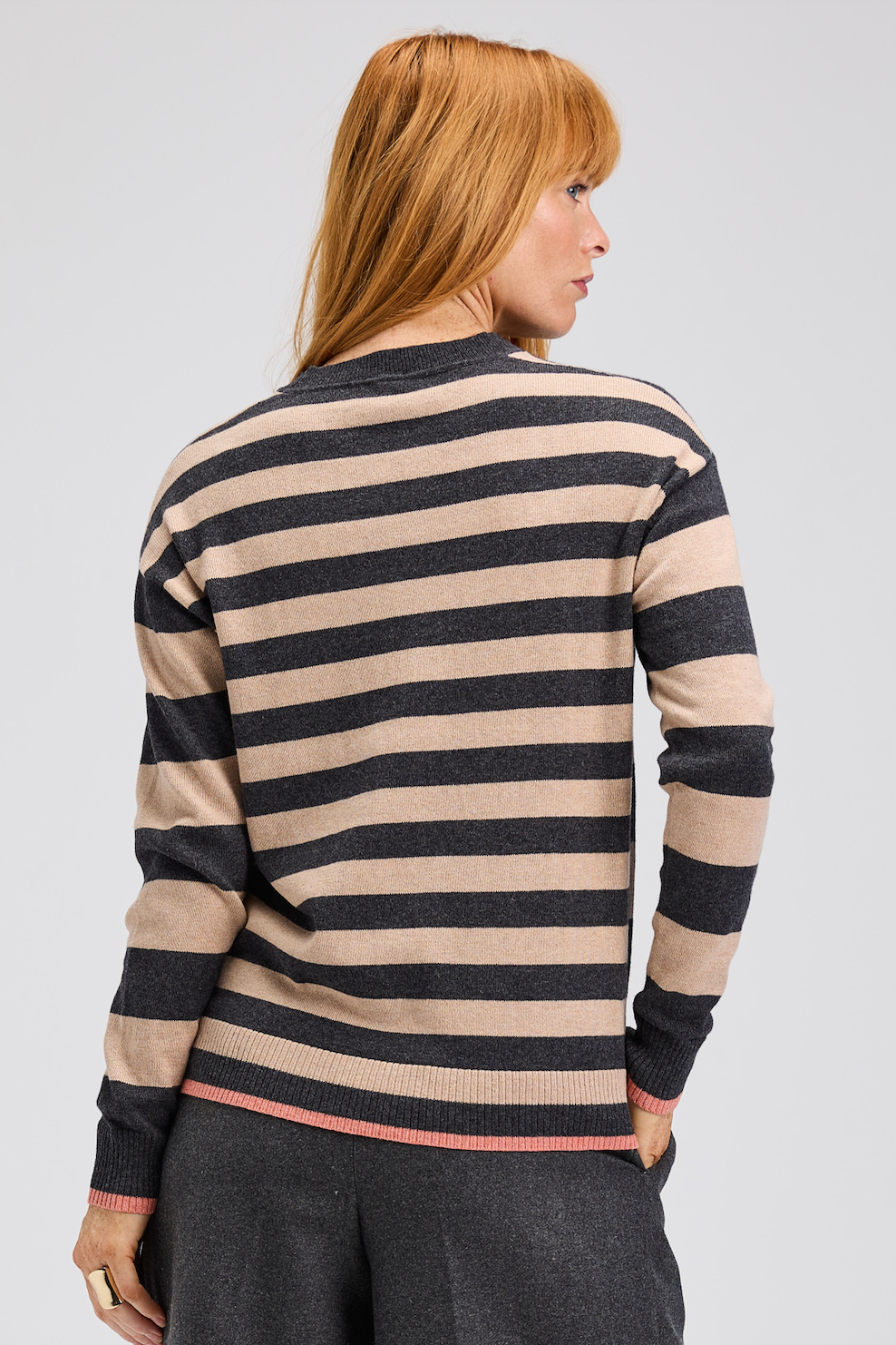 Zaket & Plover Multi Stripe Crew-NEW