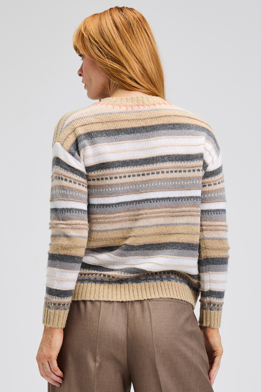 Zaket & Plover Mohair Stripe Sweater-NEW