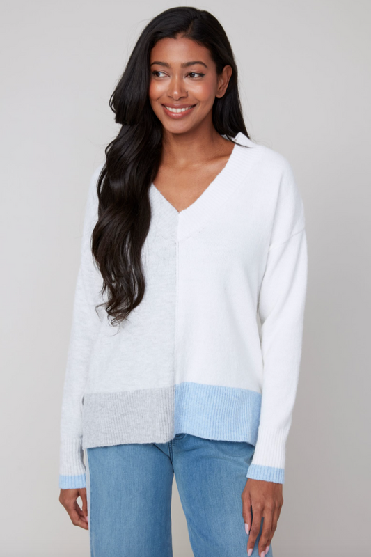 Renuar Cashmere Like V-Neck Sweater
