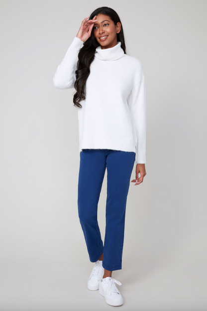 Renuar Cashmere Like Cowl Neck Sweater