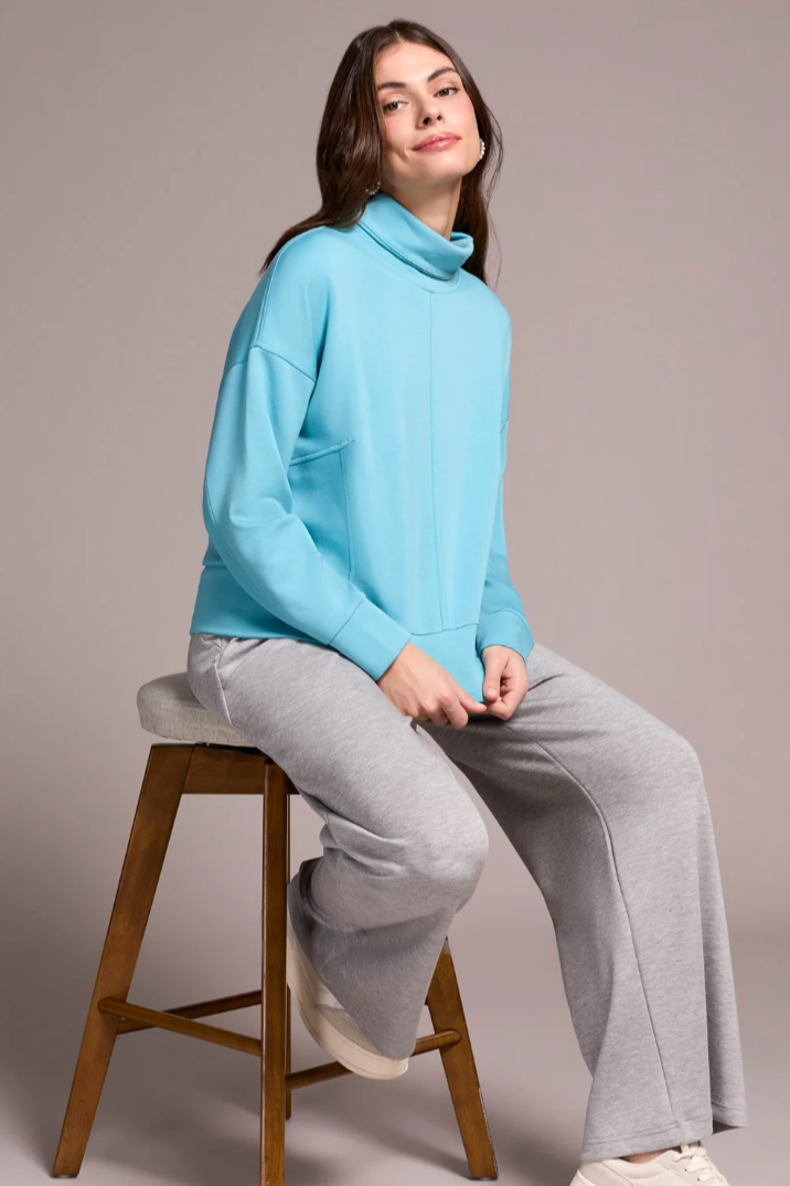 Tribal Funnel Neck Top-NEW