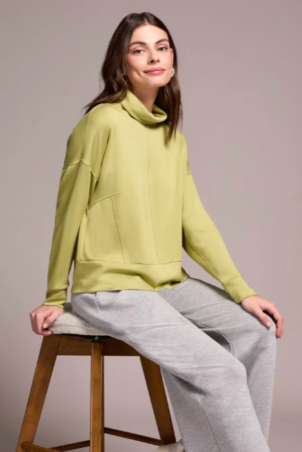 Tribal Funnel Neck Top-NEW