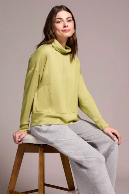 Tribal Funnel Neck Top-NEW