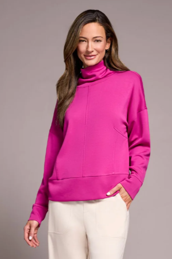 Tribal Funnel Neck Top-NEW
