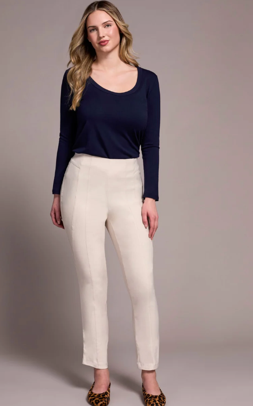 Tribal Pull On Flatten It Slim Leg Ankle Pant-NEW