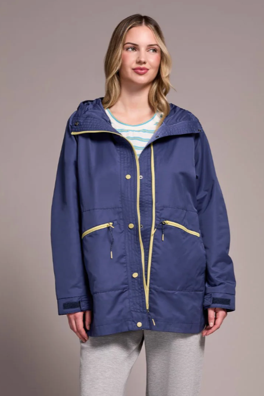 Tribal Water Repellent Lightweight Hooded Coat-NEW