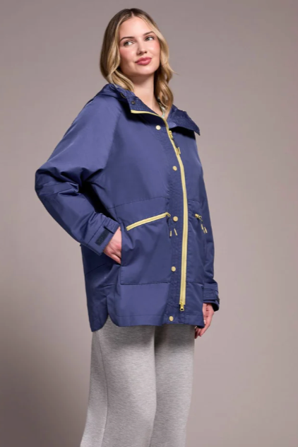 Tribal Water Repellent Lightweight Hooded Coat-NEW
