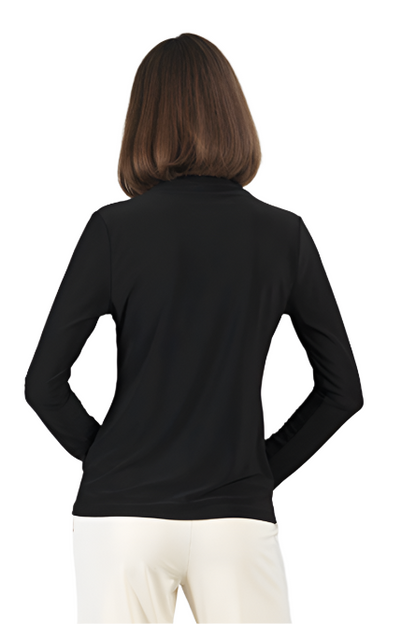 Clara SunWoo Knit Mock Neck Top