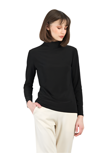 Clara SunWoo Knit Mock Neck Top