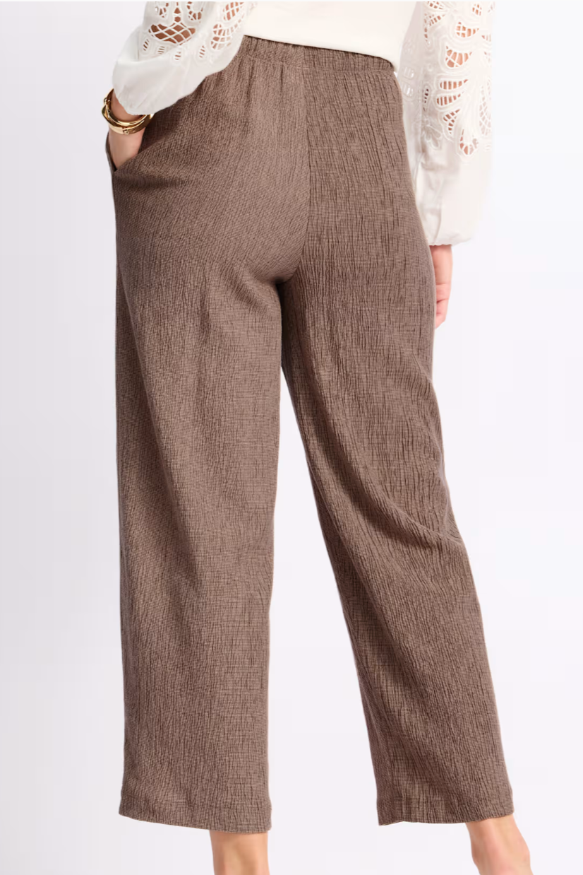 Tribal Pull On Textured Barrel Pant-NEW