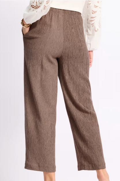 Tribal Pull On Textured Barrel Pant-NEW