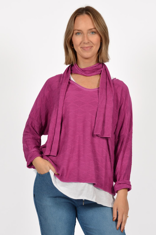 Catherine Lillywhite's Sweater with Matching Scarf-NEW