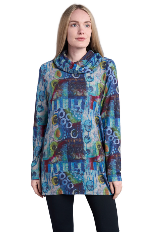 Shana Lightweight Fleece Cowl Neck