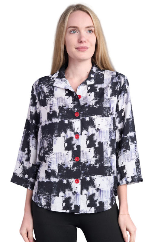 Shana Button Back Short Shirt