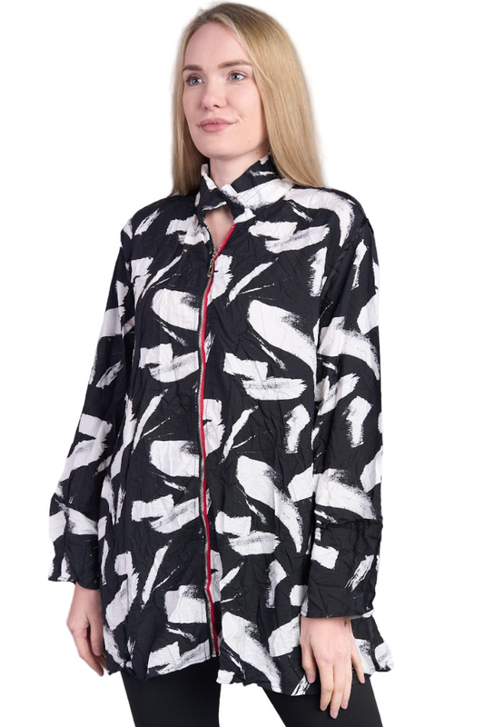 Shana Crushed Zipper Jacket