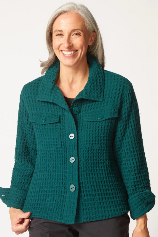 Habitat Washed Honeycomb Shacket-NEW