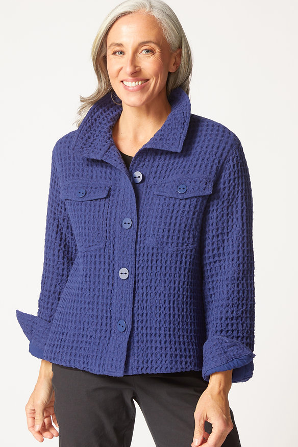 Habitat Washed Honeycomb Shacket-NEW