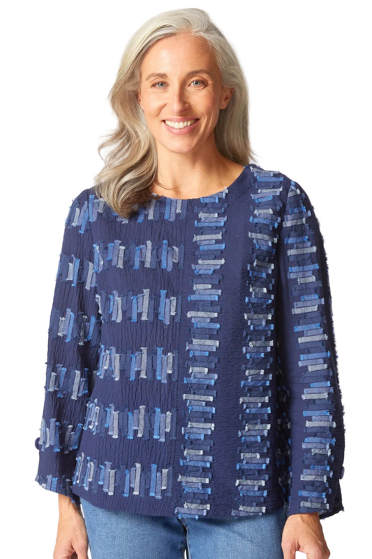 Habitat Embroidered Button Back Top-NEW