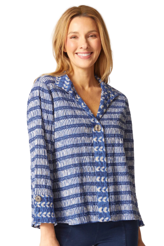 Habitat Mixed Batik Hidden Placket Shirt-NEW