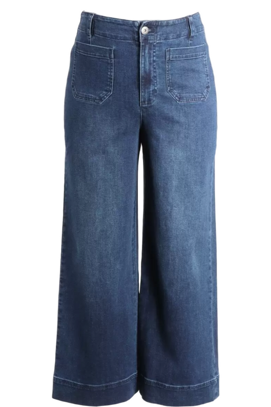Habitat Denim Wide Leg Ankle Jean