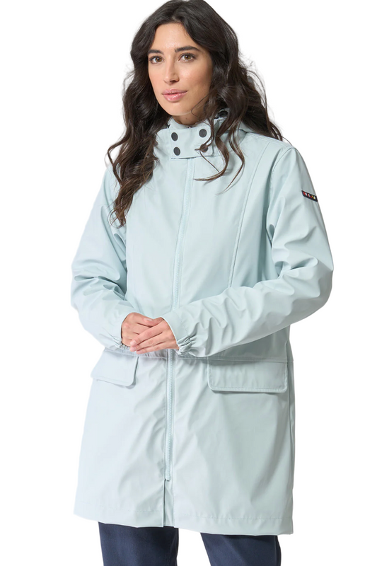 Batela Long Raincoat with Fleece Lining