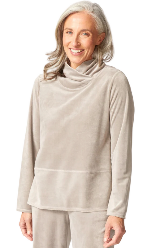 Habitat Cozy Velour Top-NEW
