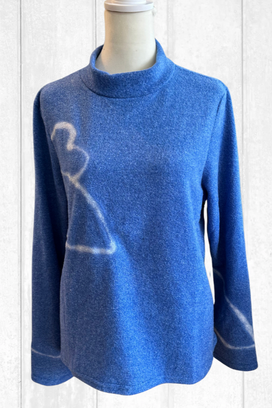 Trisha Tyler Felted Flower Sweater-NEW