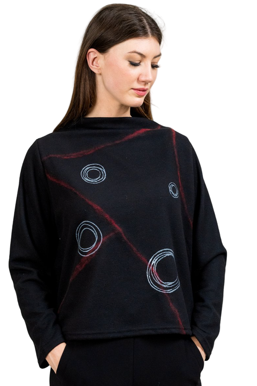 Trisha Tyler Funnel Neck Sweater-NEW