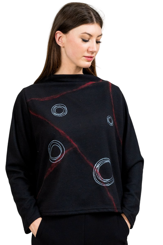 Trisha Tyler Funnel Neck Sweater-NEW