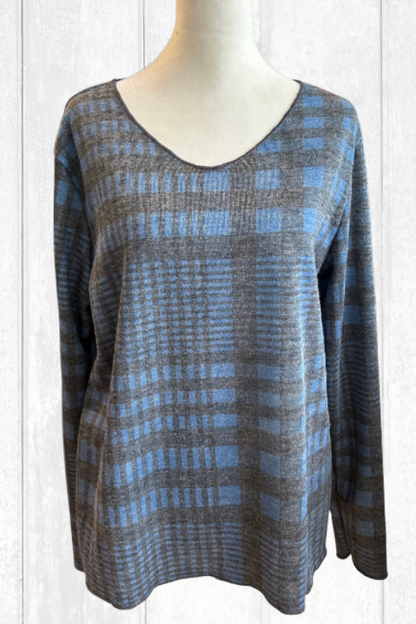 Trisha Tyler Reversible V-Neck Top-NEW