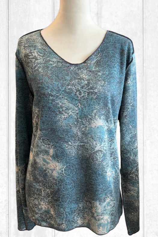 Trisha Tyler Reversible V-Neck Top-NEW