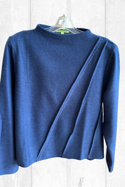 Trisha Tyler Angled Mock Neck