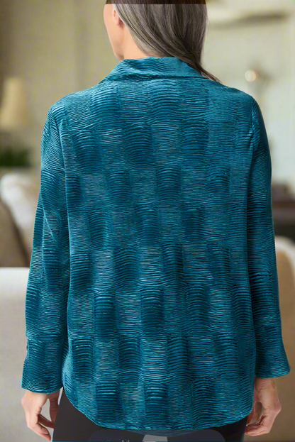 Habitat Crinkle Velvet Swing Shirt-NEW