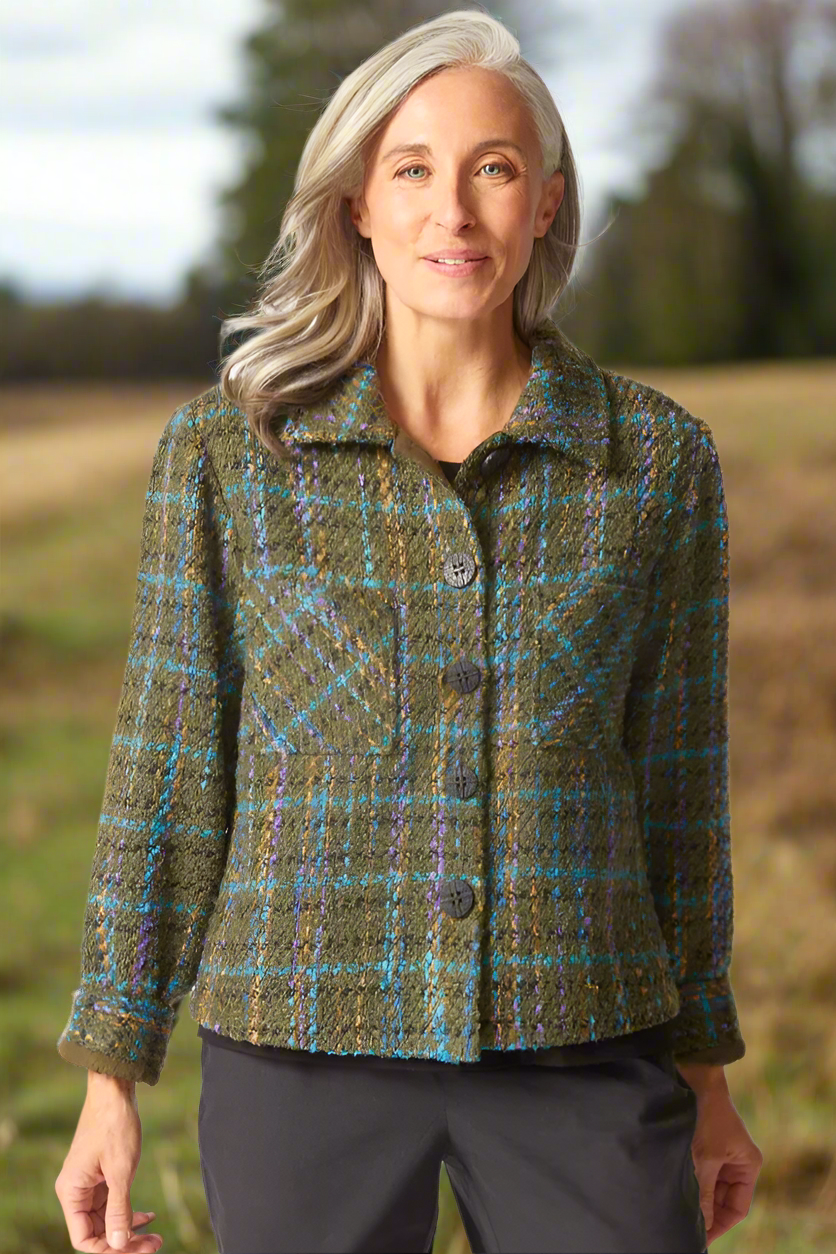Habitat Confetti Plaid Shacket-NEW