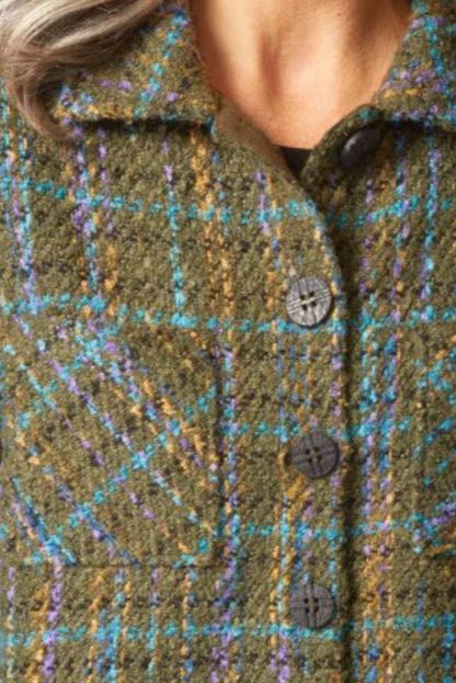 Habitat Confetti Plaid Shacket-NEW