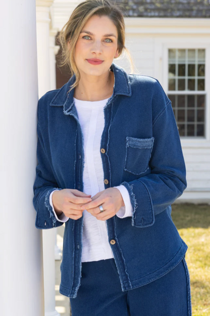 Escape Color Wash Terry Anywhere Shacket