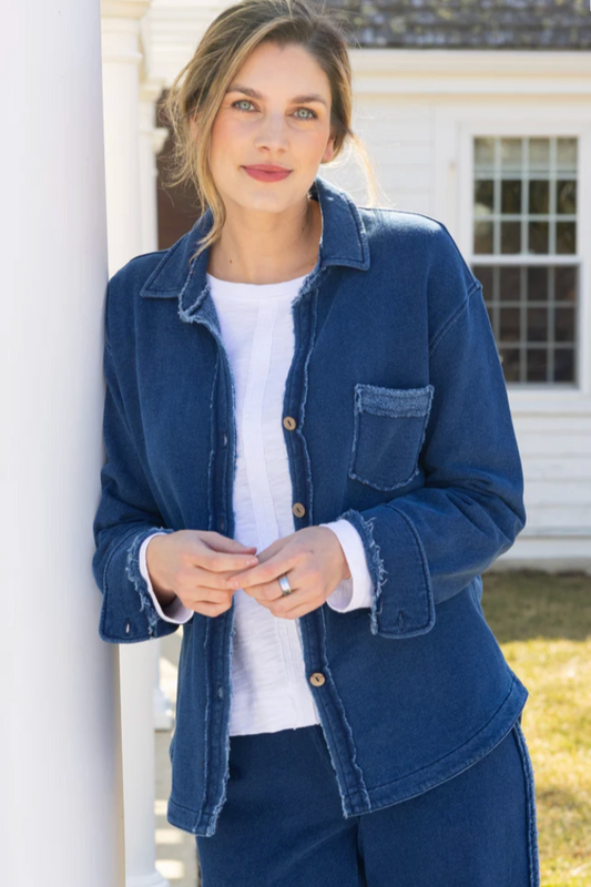 Escape Color Wash Terry Anywhere Shacket