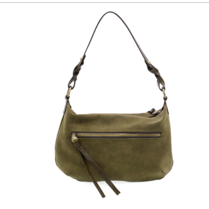 Joy Accessories Effie Faux Suede Shoulder/Crossbody Bag