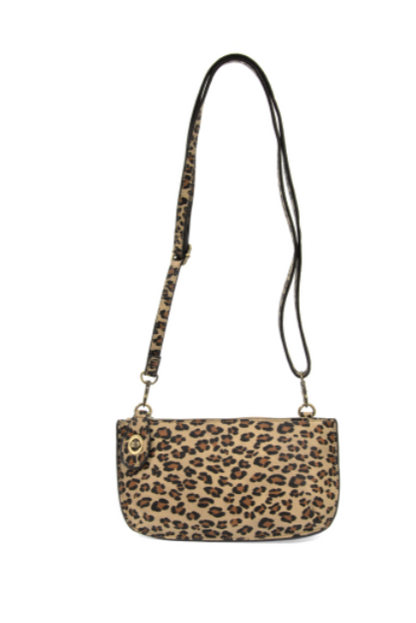 Joy Accessories Leopard Crossbody Wristlet