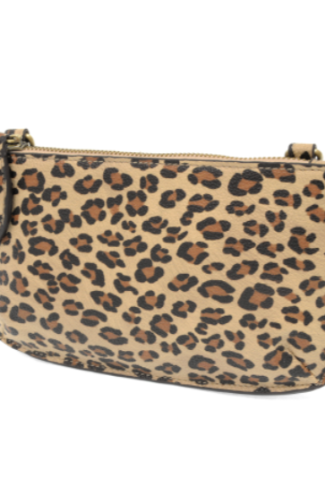 Joy Accessories Leopard Crossbody Wristlet