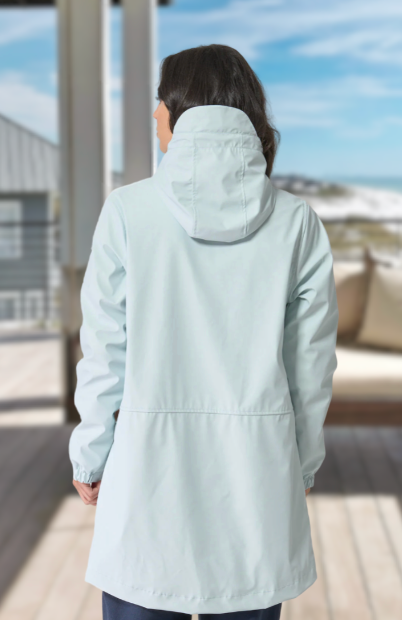 Batela Long Raincoat with Fleece Lining