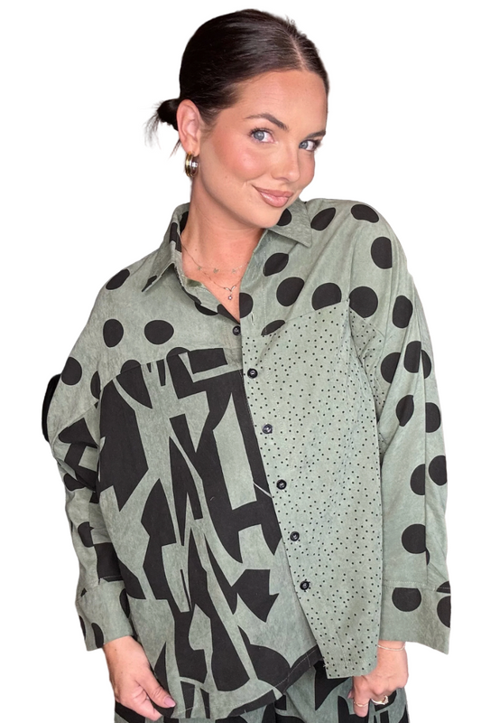 Shana Mix Media Shirt