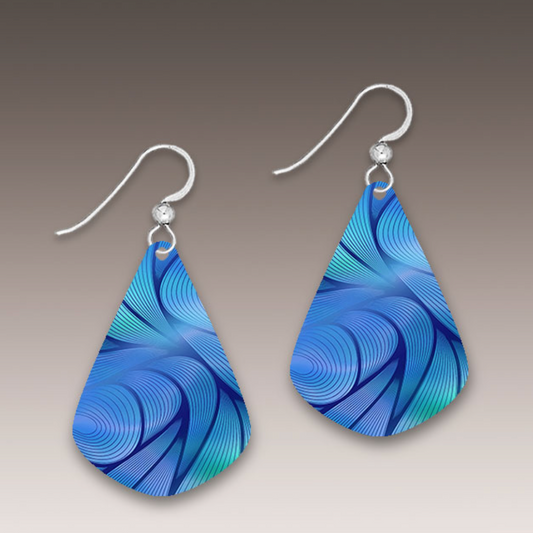 Handmade Abstract Short Drop Earrings