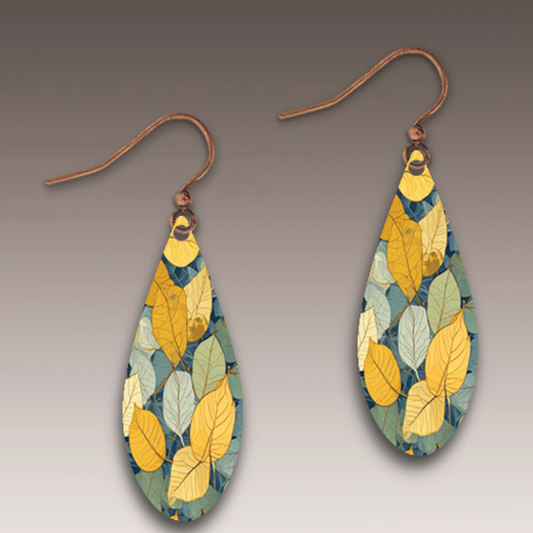 Handmade Forest Floor Dew Drop Earrings